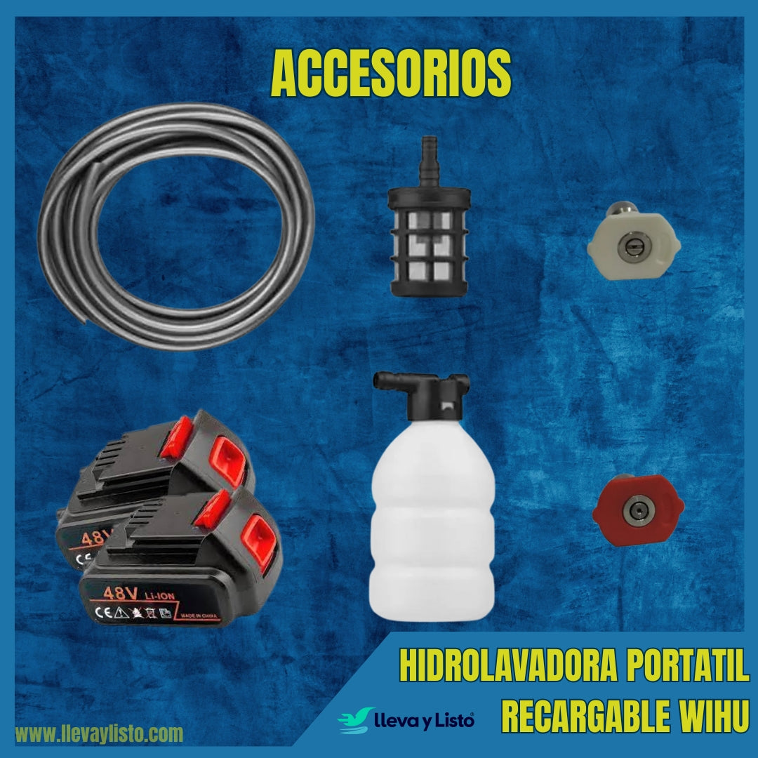 WIHJU ™ | Hidrolavadora Portatil Recargable