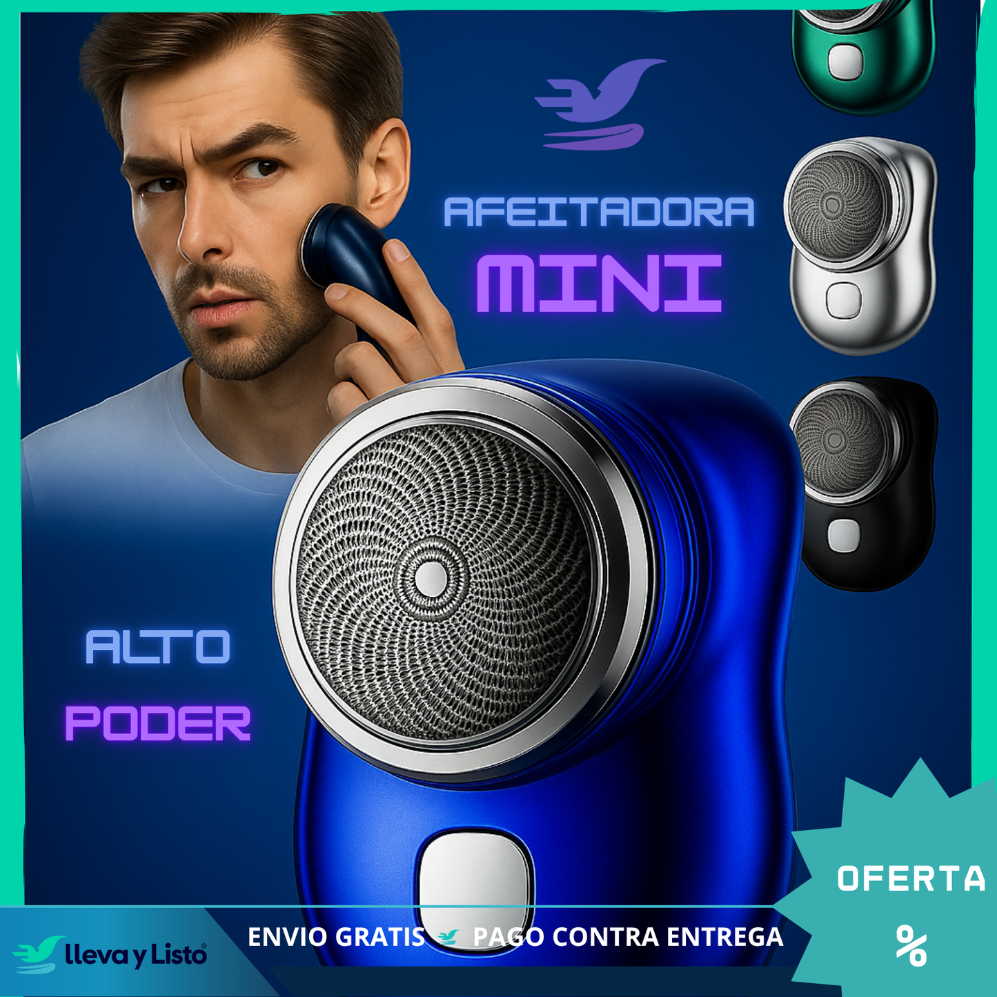 LuxuryBeard™🌟 | Mini Afeitadora Inalámbrica Portátil Recargable USB