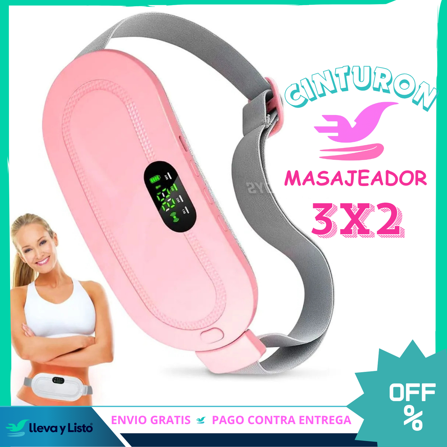 HEALTYSS™ | Cinturon Masajeador Térmico para cólicos